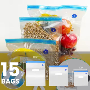 15 x Three Size Seal Bags